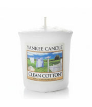 YANKEE CANDLE CANDELA PROFUMATA VOTIVE CLEAN COTTON