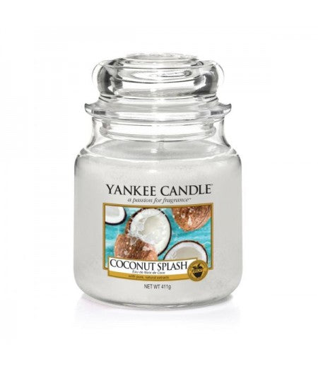 YANKEE CANDLE CANDELA PROFUMATA MEDIUM COCONUT SPLASH - Tre Pi Profumerie