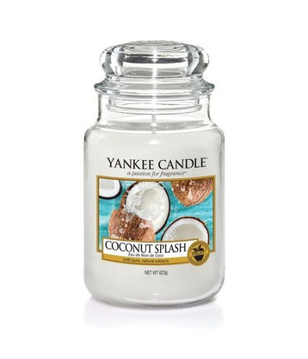 YANKEE CANDLE CANDELA PROFUMATA LARGE COCONUT SPLASH - Tre Pi Profumerie