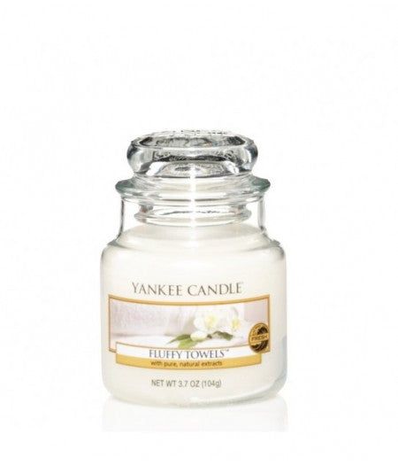 YANKEE CANDLE CANDELA PROFUMATA SMALL FLUFFY TOWELS