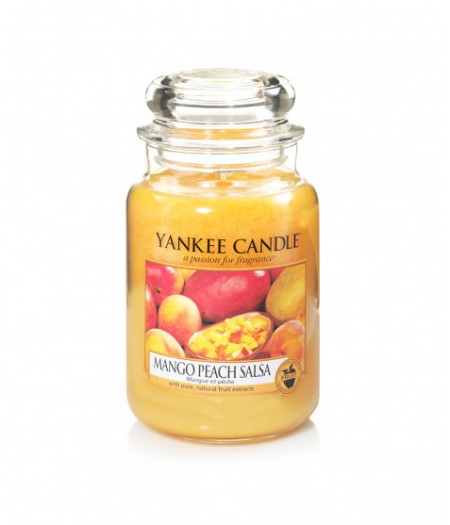 YANKEE CANDLE CANDELA PROFUMATA LARGE MANGO PEACH SALSA - Tre Pi Profumerie
