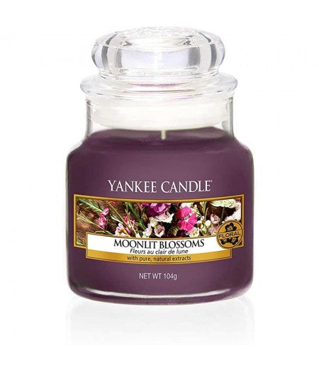 YANKEE CANDLE CANDELA PROFUMATA SMALL MOONLIT BLOSSOMS - Tre Pi Profumerie