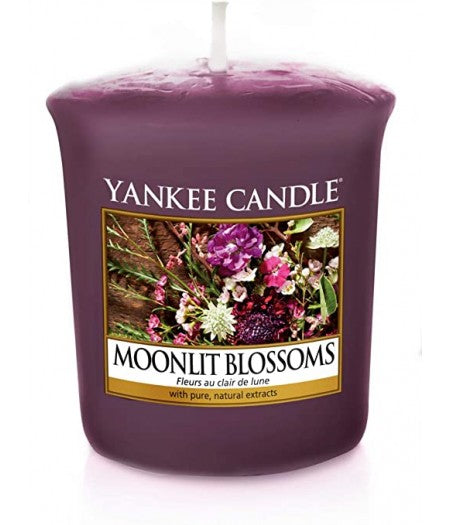 YANKEE CANDLE CANDELA PROFUMATA VOTIVE MOONLIT BLOSSOM - Tre Pi Profumerie