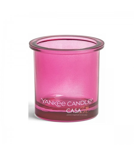 YANKEE CANDLE CANDELA PROFUMATA POP TEA LIGHT VOTIVE PINK - Tre Pi Profumerie