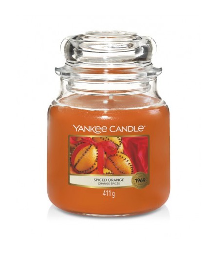 YANKEE CANDLE CANDELA PROFUMATA SMALL SPICED ORANGE - Tre Pi Profumerie
