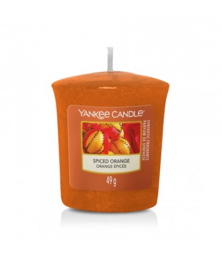YANKEE CANDLE CANDELA PROFUMATA VOTIVE SPICED ORANGE - Tre Pi Profumerie
