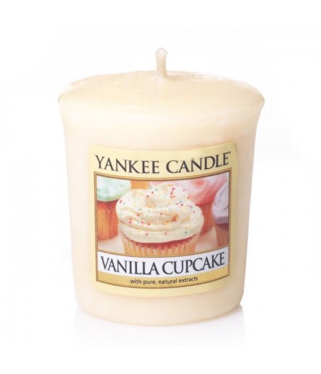 YANKEE CANDLE CANDELA PROFUMATA VOTIVE VANILLA CUPCAKE - Tre Pi Profumerie