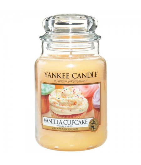 YANKEE CANDLE CANDELA PROFUMATA LARGE VANILLA CUPCAKE - Tre Pi Profumerie