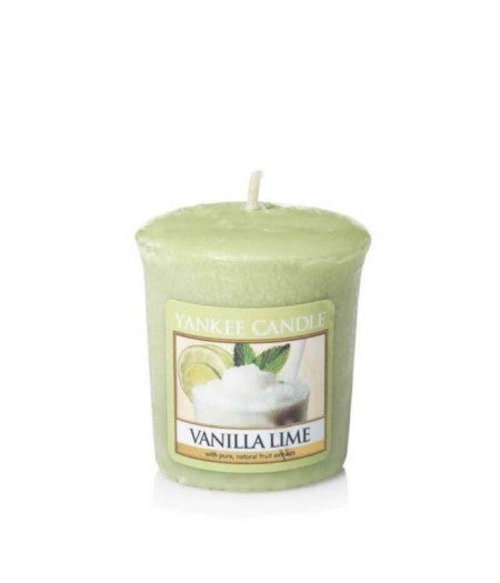 YANKEE CANDLE CANDELA PROFUMATA VOTIVE VANILLA LIME - Tre Pi Profumerie