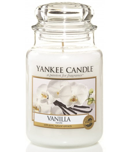 YANKEE CANDLE CANDELA PROFUMATA LARGE VANILLA - Tre Pi Profumerie