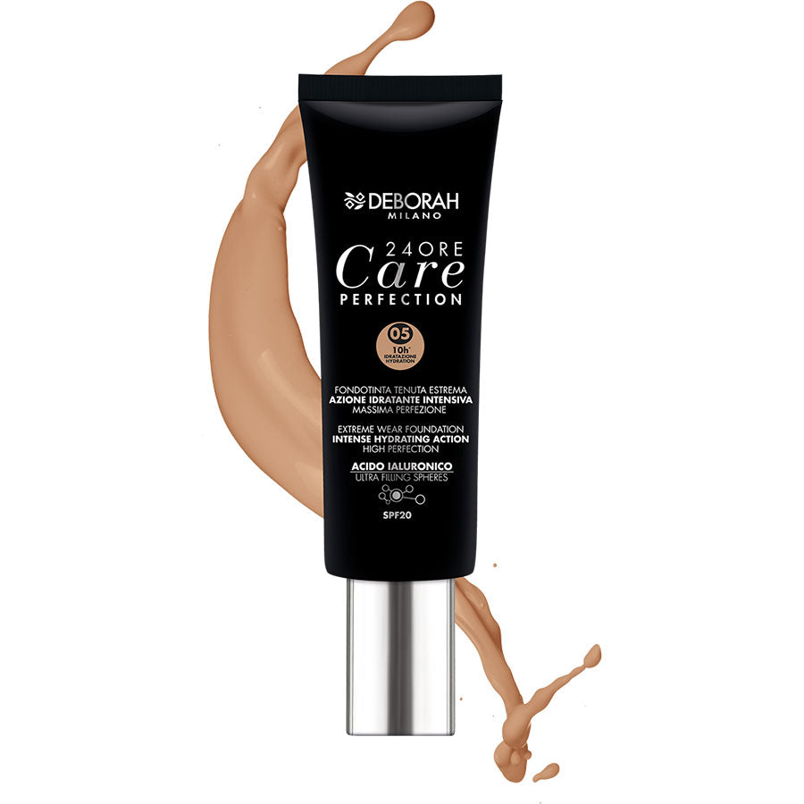 DEBORAH FONDOTINTA 24 ORE CARE PERFECTION 05 AMBER - Tre Pi Profumerie