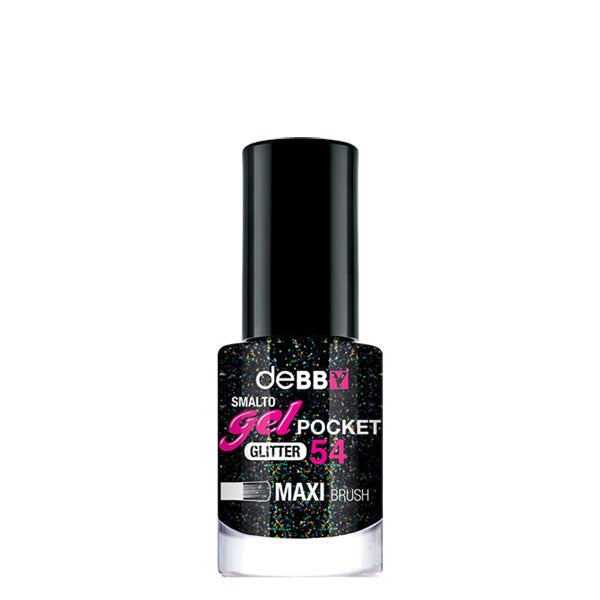 DEBBY SMALTO GEL POCKETGLITTER 54 MAXI BRUSH 4,5 ML - Tre Pi Profumerie
