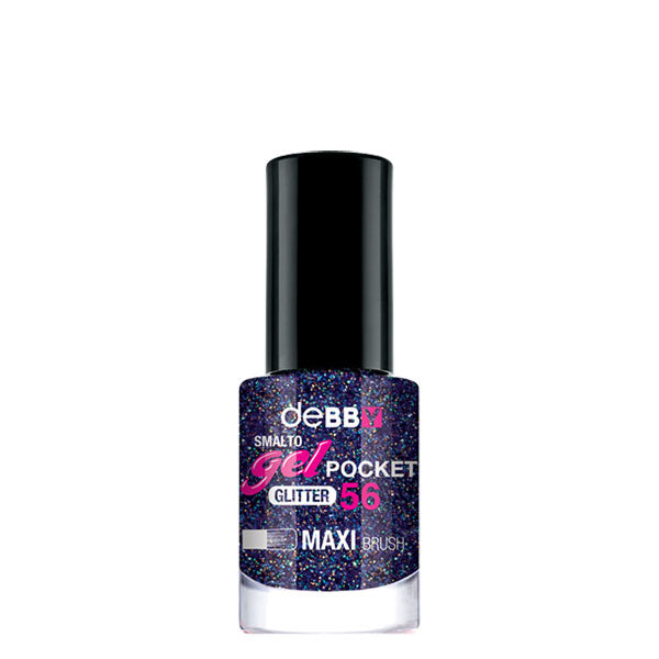 DEBBY SMALTO GEL POCKETGLITTER 56 MAXI BRUSH 4,5 ML - Tre Pi Profumerie