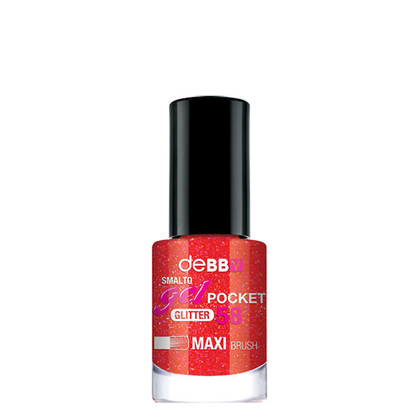 DEBBY SMALTO GEL POCKET GLITTER 58 MAXI BRUSH 4,5 ML - Tre Pi Profumerie