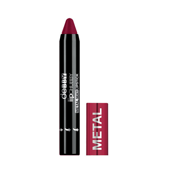 DEBBY LIPCHUBBY METAL MAT LIPSTICK 24 DARK RED - Tre Pi Profumerie