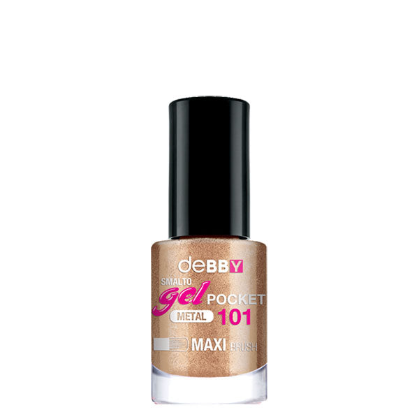DEBBY SMALTO GEL POCKETMETAL 101 MAXI BRUSH 4,5 ML - Tre Pi Profumerie