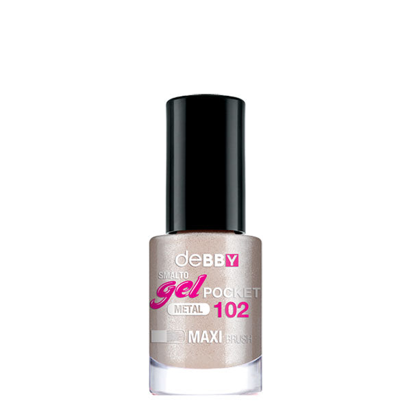 DEBBY SMALTO GEL POCKET METAL 102 MAXI BRUSH 4,5 ML - Tre Pi Profumerie