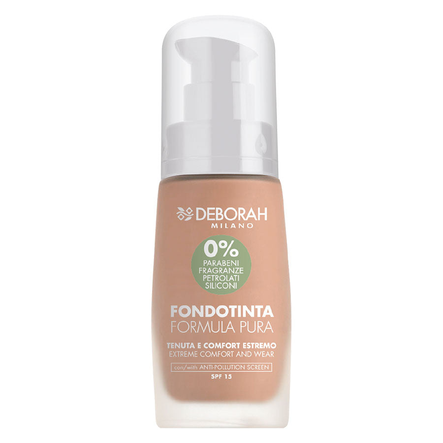 DEBORAH FONDOTINTA FORMULA PURA 03 APRICOT - Tre Pi Profumerie