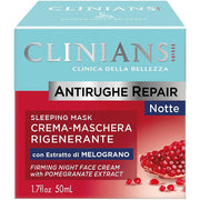 CLINIANS AZIONE ANTIRUGHE RIGENERANTE NOTTE MELOGRANO 50 ML - Tre Pi Profumerie