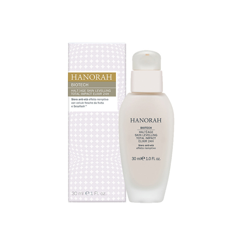 HANORAH HALT AGE SKIN LEVELLING TOTAL IMPACT ELIXIR 24H 30 ML - Tre Pi Profumerie