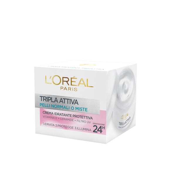 L'OREAL TRIPLA ATTIVA PELLI NORMALI E MISTE 50 ML - Tre Pi Profumerie