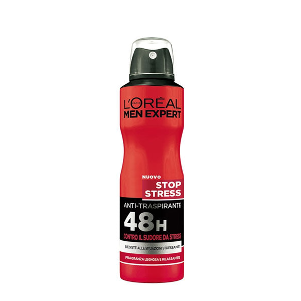L'OREAL MEN EXPERT DEODORANTE SPRAY STOP STRESS 150 ML - Tre Pi Profumerie