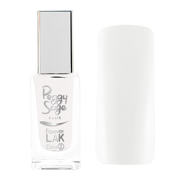 PEGGY SAGE SMALTO PER UNGHIE FOREVER LAK PURE SNOW 8000 -11ML - Tre Pi Profumerie