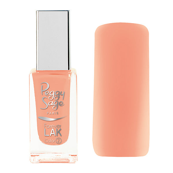 PEGGY SAGE SMALTO PER UNGHIE FOREVER LAK BLUSHING PEACH 8002 -1 - Tre Pi Profumerie