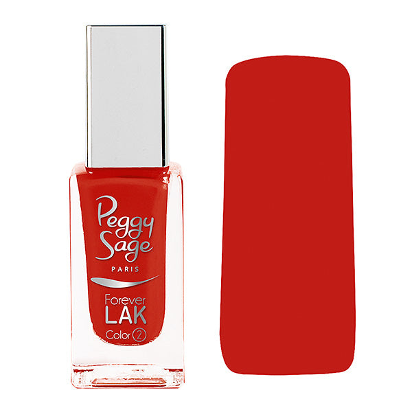 PEGGY SAGE SMALTO PER UNGHIE FOREVER LAK PERFECT RED 8015 -11ML - Tre Pi Profumerie