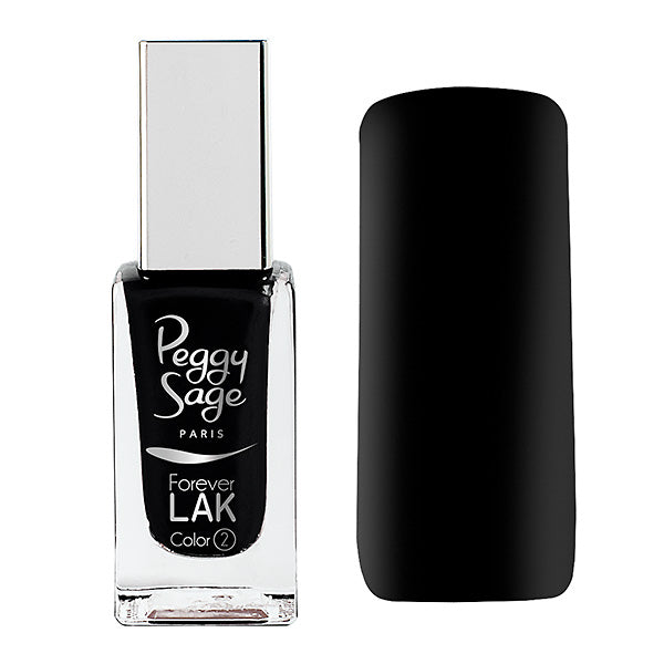 PEGGY SAGE SMALTO PER UNGHIE FOREVER LAK BLACK VELOURS 8026 -11 - Tre Pi Profumerie