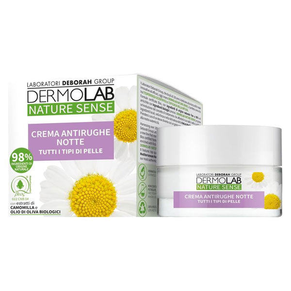 DERMOLAB NATURE SENSE CREMA ANTIRUGHE NOTTE 50 ML - Tre Pi Profumerie