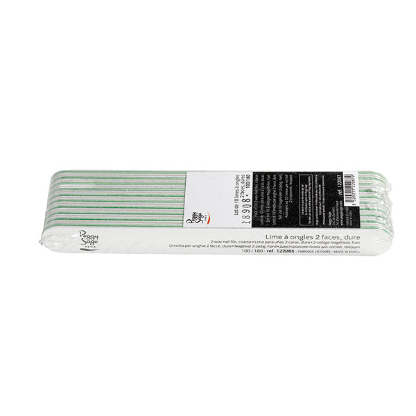 PEGGY SAGE LOTTO 10 LIMETTE 2 FACCE 100/180, BIANCO - Tre Pi Profumerie