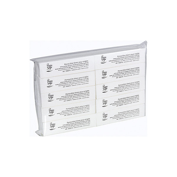 PEGGY SAGE BLOCCO POMICE BIANCO PER UNGHIE X 10 - Tre Pi Profumerie