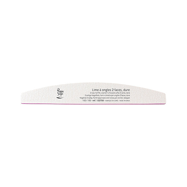 PEGGY SAGE LIMETTA MEZZALUNPER UNGHIE 2 FACCE 100/100, BIANCO - Tre Pi Profumerie