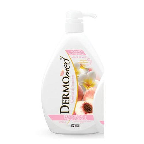 DERMOMED SAPONE LIQUIDOFRANGIPANE&PESCA 1000 ML - Tre Pi Profumerie
