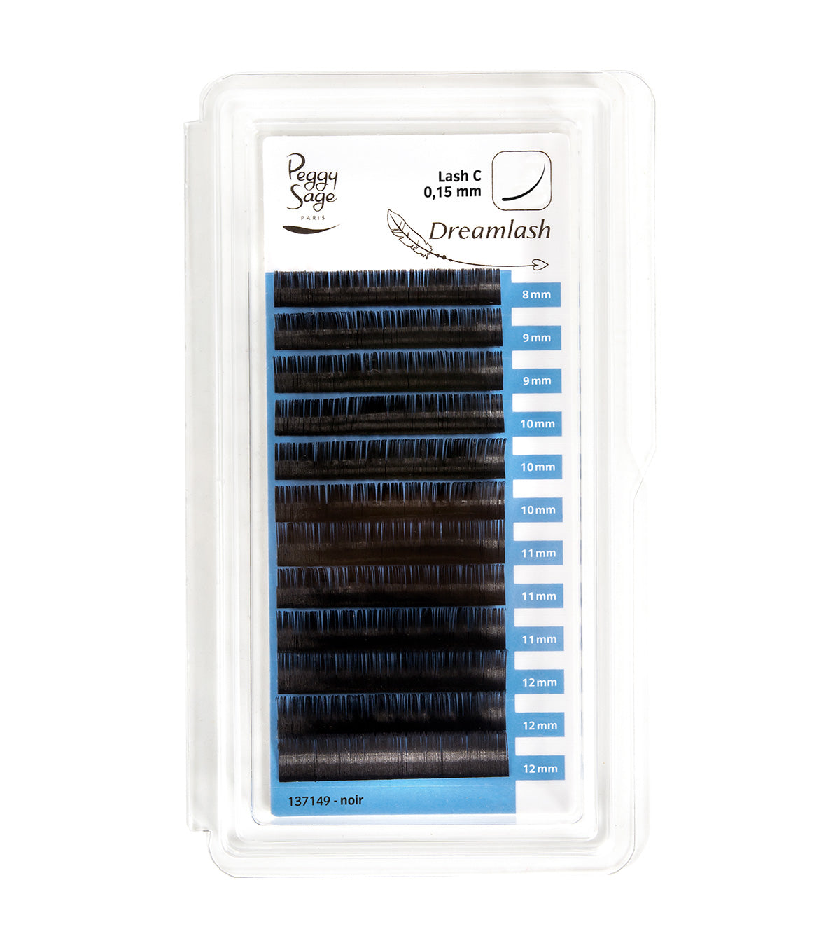 PEGGY SAGE CIGLIA DI SETA PROFESSIONALI 8, 9, 10, 11, 12MM / C - Tre Pi Profumerie