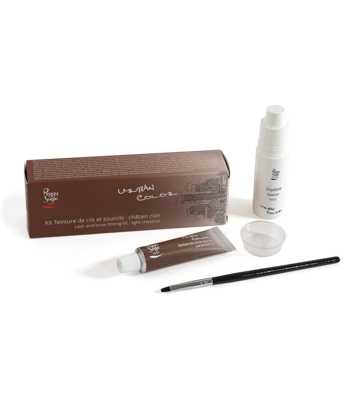 PEGGY SAGE KIT TINTA PER LE CIGLIA E LE SOPRACCIGLIA CHATAIN - Tre Pi Profumerie
