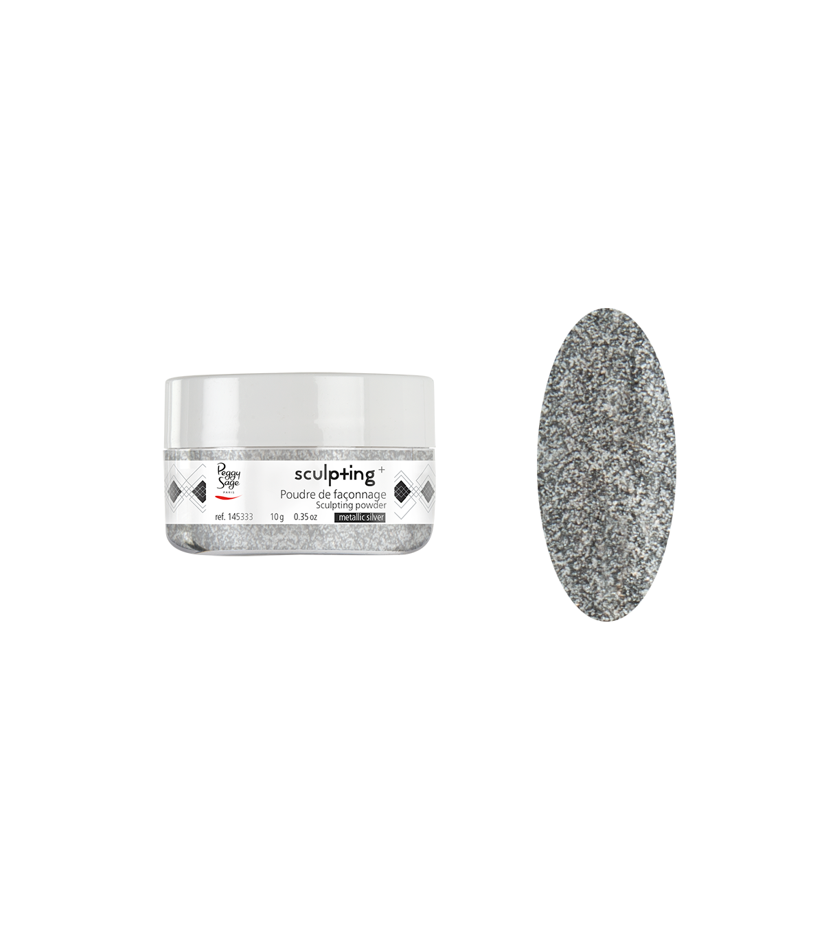 PEGGY SAGE POLVERE DI MODELLATURA METALLIC SILVER -10G - Tre Pi Profumerie