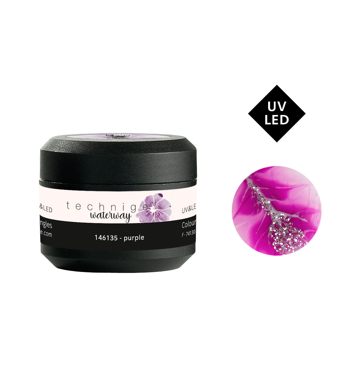 PEGGY SAGE GEL COLORATO PER UNGHIE UV&LED WATERWAY PURPLE 5G - Tre Pi Profumerie