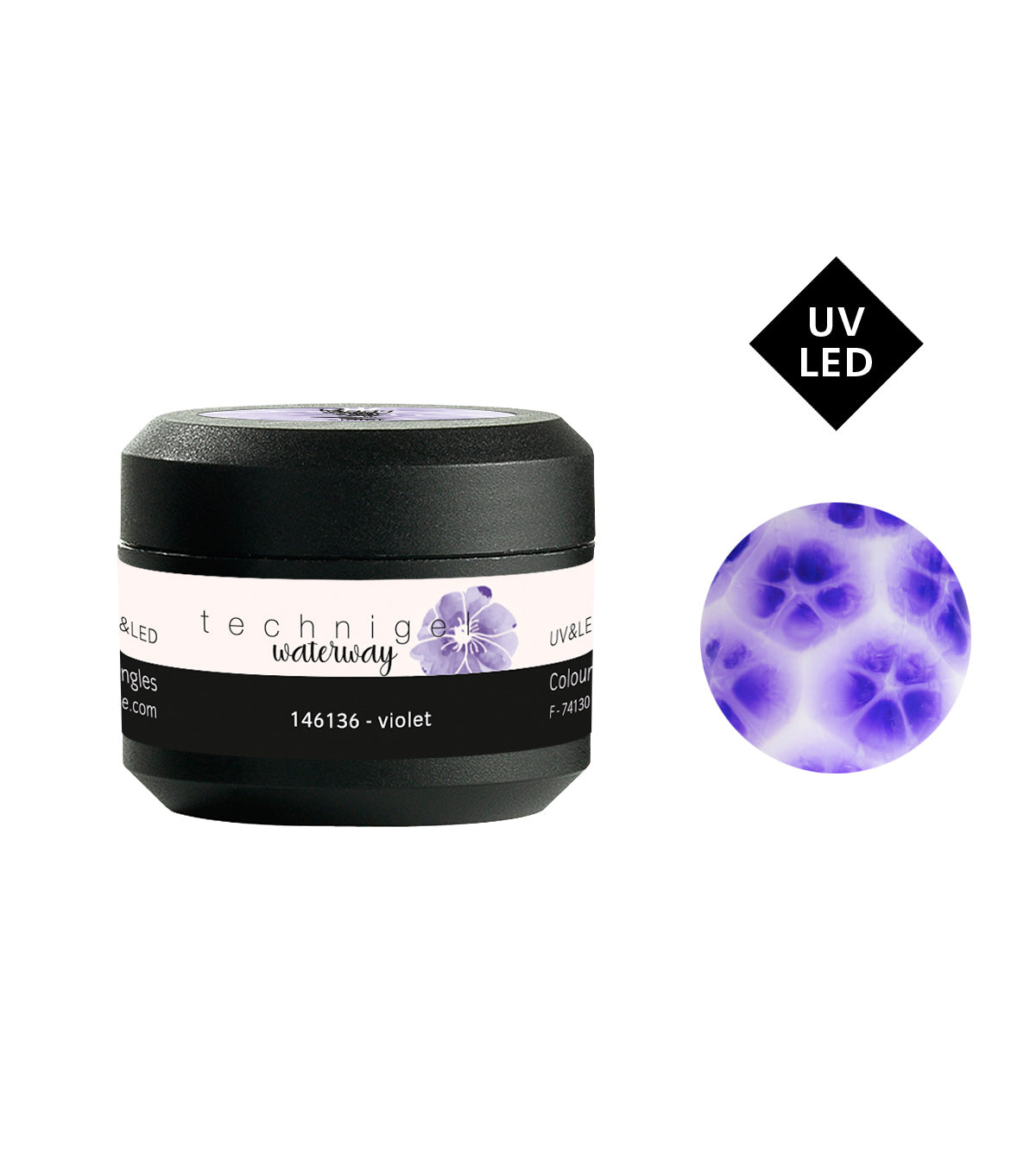 PEGGY SAGE GEL COLORATO PER UNGHIE UV&LED WATERWAY VIOLET 5G - Tre Pi Profumerie