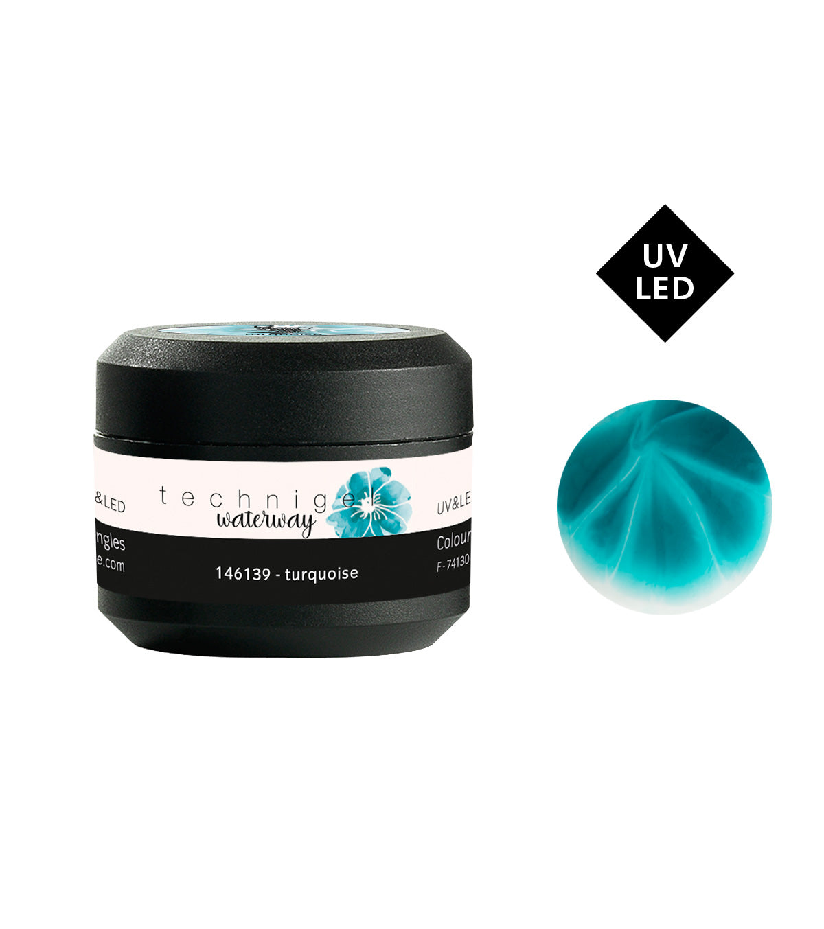 PEGGY SAGE GEL COLORATO PER UNGHIE UV&LED WATERWAY TURQUOISE 5G - Tre Pi Profumerie
