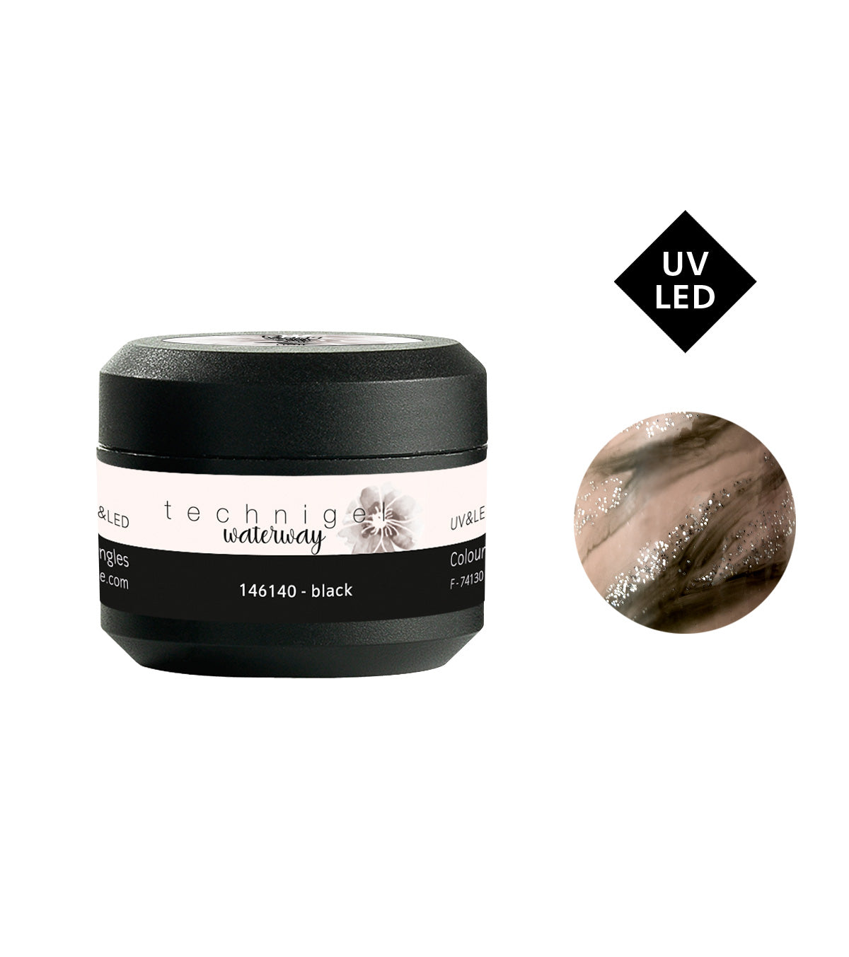 PEGGY SAGE GEL COLORATO PER UNGHIE UV&LED WATERWAY BLACK 5G - Tre Pi Profumerie