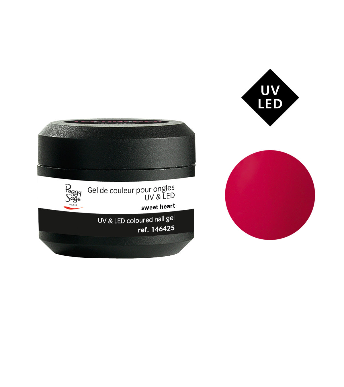 PEGGY SAGE GEL UV&LED COLORATO PER UNGHIE SWEET HEART 5G - Tre Pi Profumerie