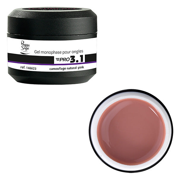 PEGGY SAGE PRO 3,1 GELUV DI COSTRUZIONE MIMETICO NAT, PINK 15G - Tre Pi Profumerie