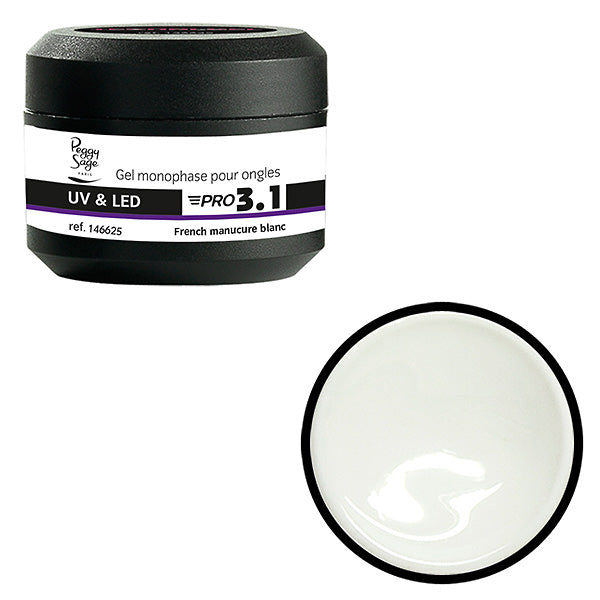 PEGGY SAGE PRO 3,1 GELUV&LED FRENCH MANICURE BIANCO 15G - Tre Pi Profumerie