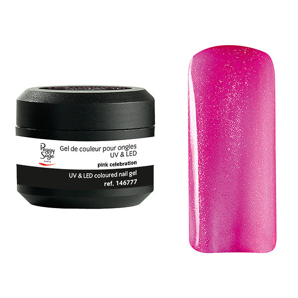 PEGGY SAGE GEL UV&LED COLORATO PER UNGHIE PINK CELEBRATION 5G - Tre Pi Profumerie