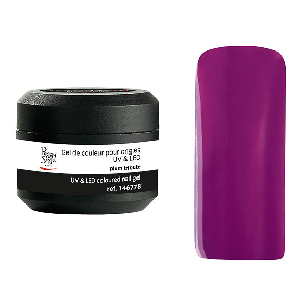 PEGGY SAGE GEL UV&LED COLORATO PER UNGHIE PLUM TRIBUTE 5G - Tre Pi Profumerie