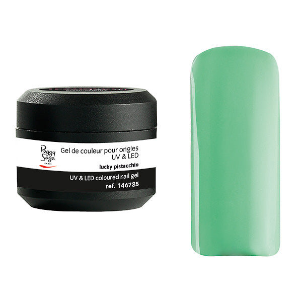 PEGGY SAGE GEL UV&LED COLORATO PER UNGHIE LUCKY PISTACHIO 5G - Tre Pi Profumerie