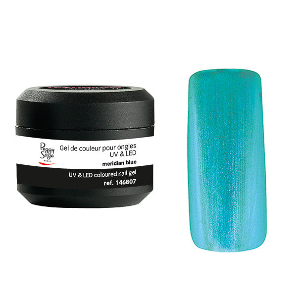 PEGGY SAGE GEL UV&LED COLORATO PER UNGHIE MERIDIAN BLUE 5G - Tre Pi Profumerie