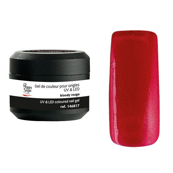 PEGGY SAGE GEL UV&LED COLORATO PER UNGHIE BLOODY ROUGE 5G - Tre Pi Profumerie